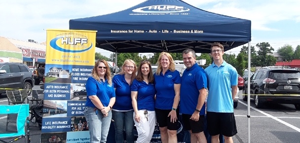 Huff Insurance Team at the Pasadena Business Association Shop Local Festival