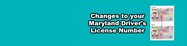 Maryland Driver's License Number Change Blog Cover Photo